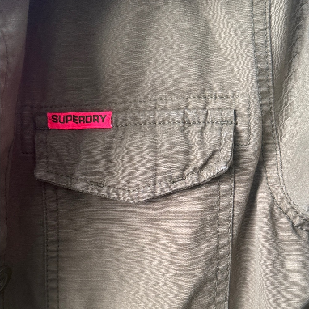Superdry Olive Military Field Jacket - Picture 2 of 8